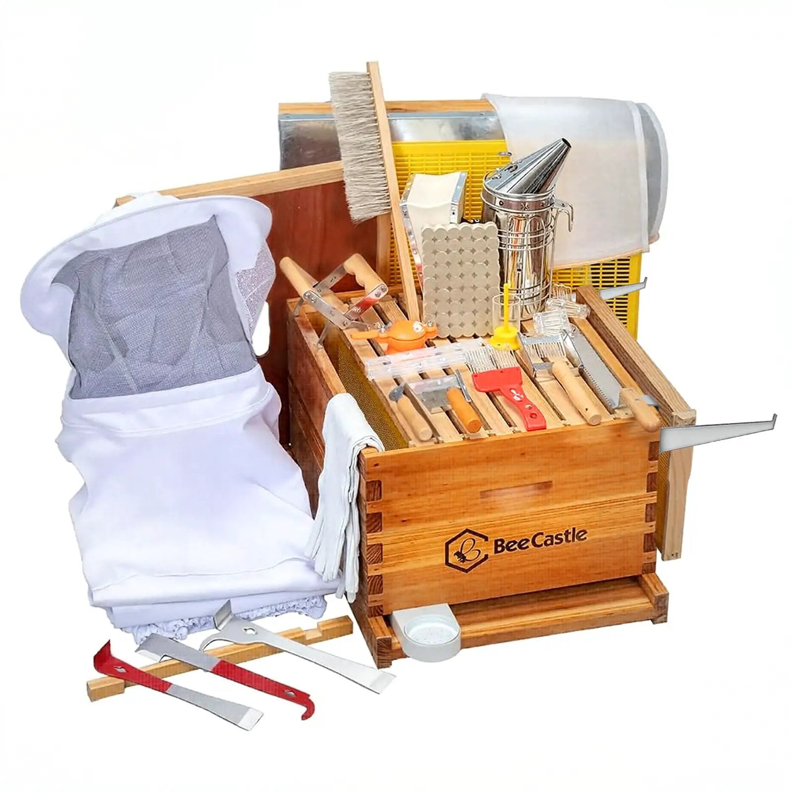 10 Frame Beehive Starter Kit - All-in-One Beekeeping ✓