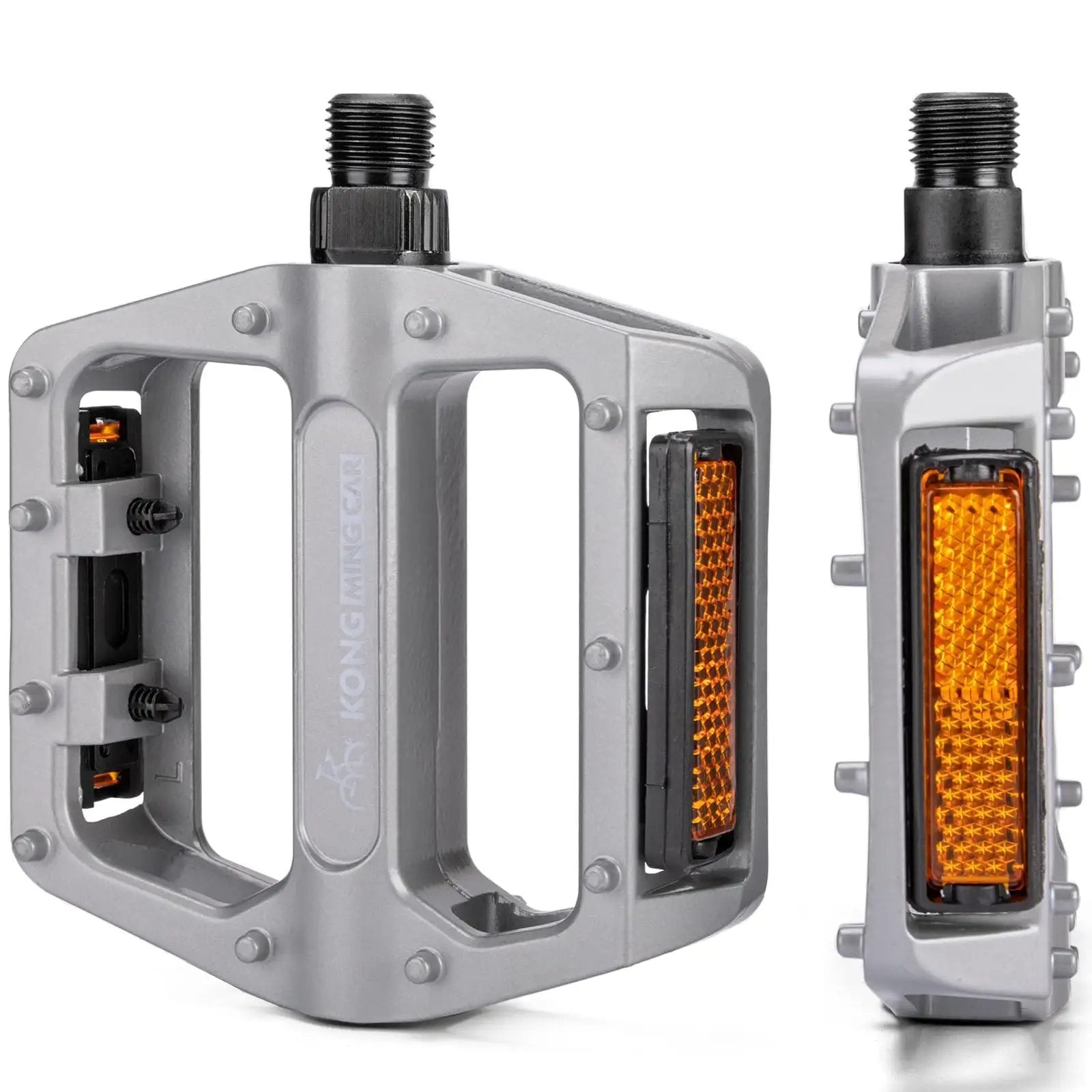 alloy pedal Lightweight Aluminum Mountain Bike Pedals ✓ Dirt Goggles Dual Controls and Instructor Colour:SNOW WHITE [OEM Die Casting Process]