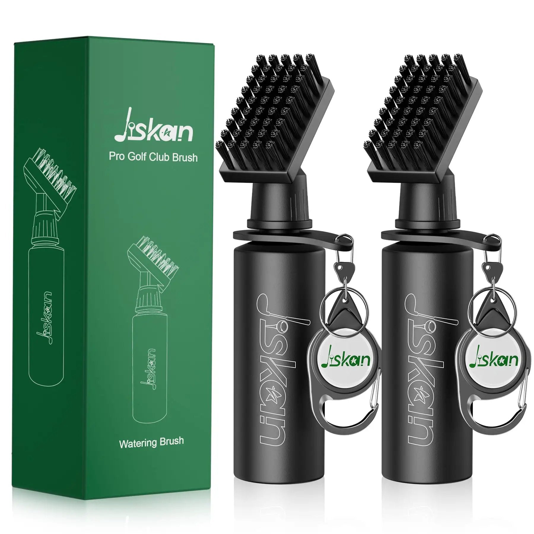 2 Pack Pro Golf Club Cleaner Brush Kit With Squeeze✓