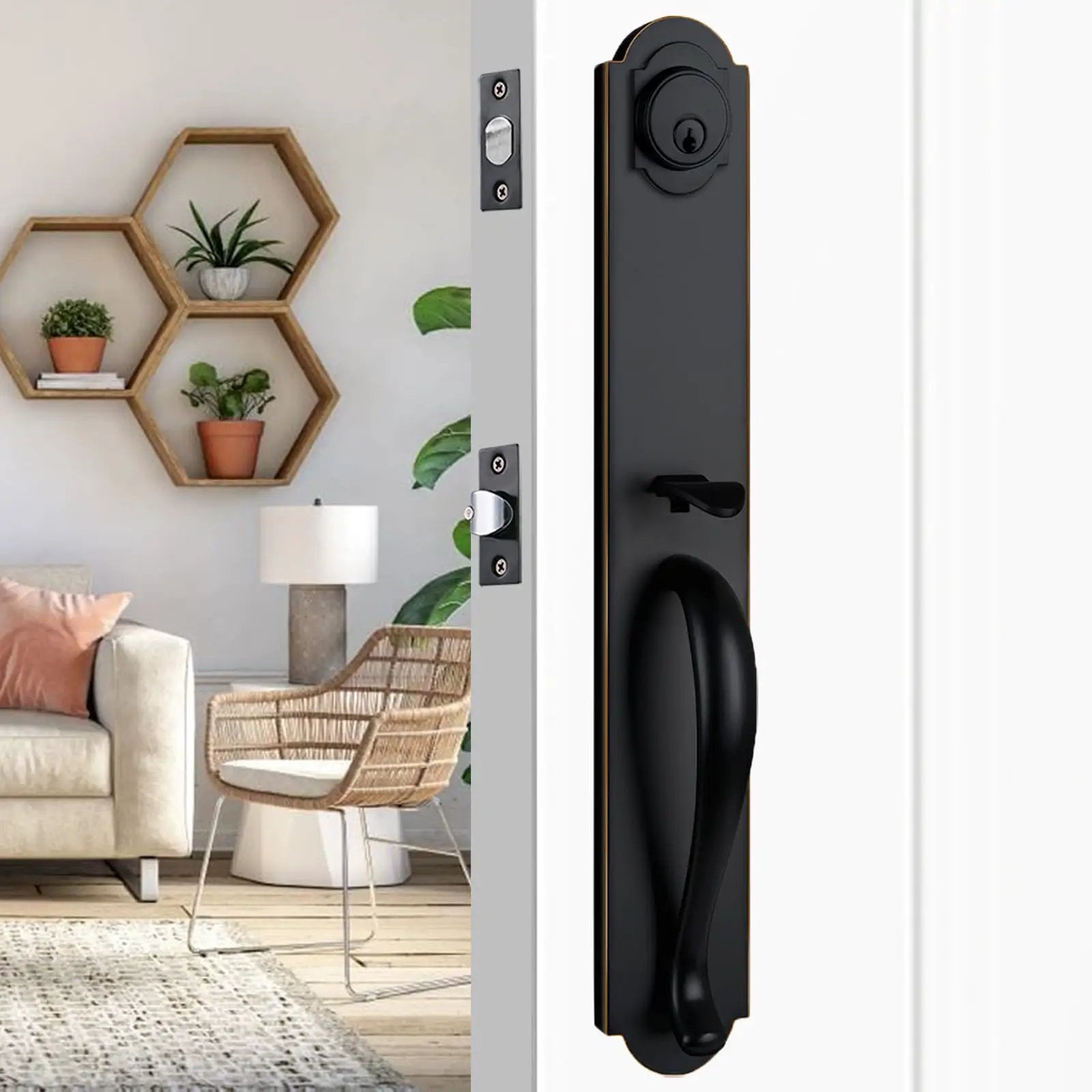 Oil Rubbed Bronze Door Lock Set With Deadbolt ✓