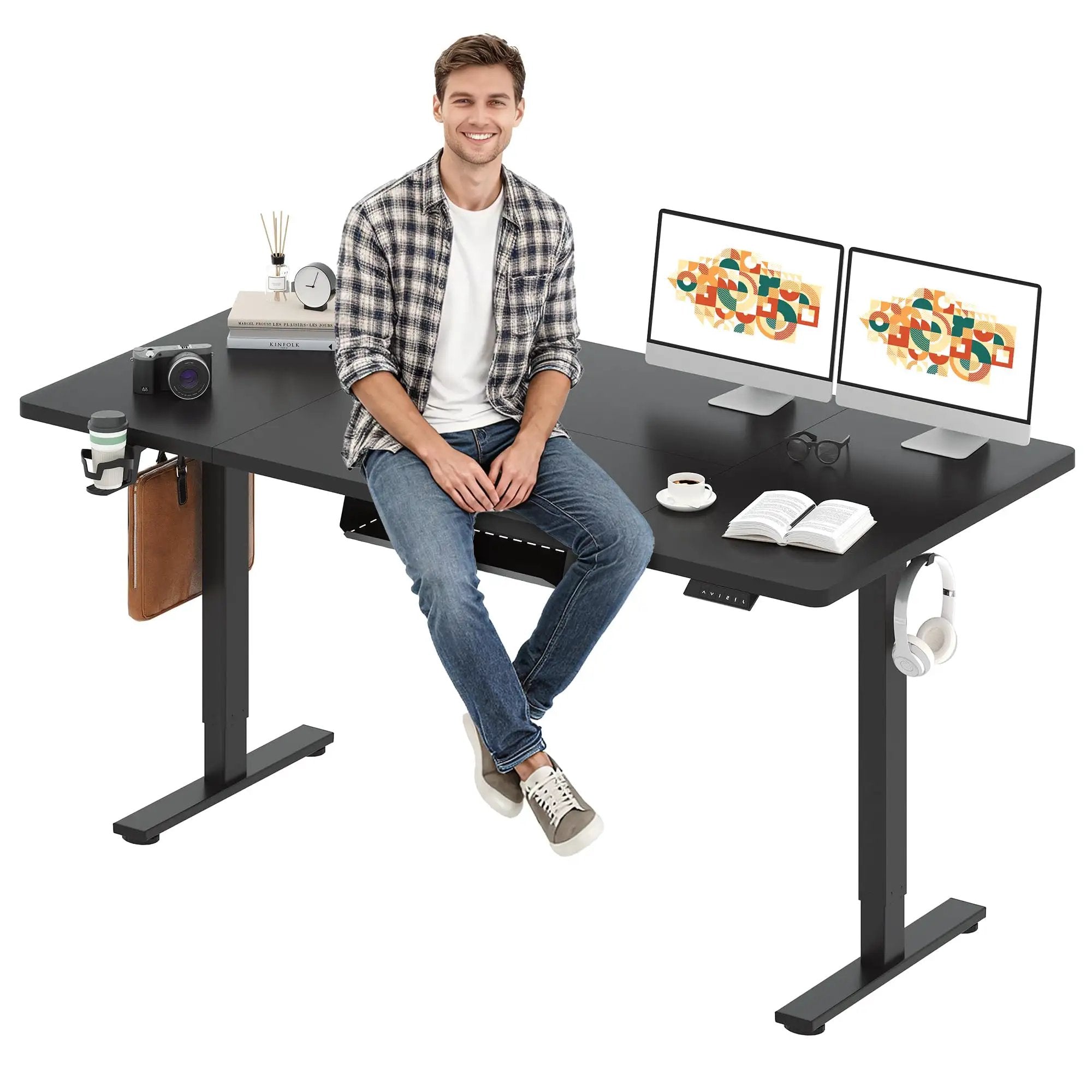 Electric Standing Desk 71x32, Adjustable, Ergonomic ✓