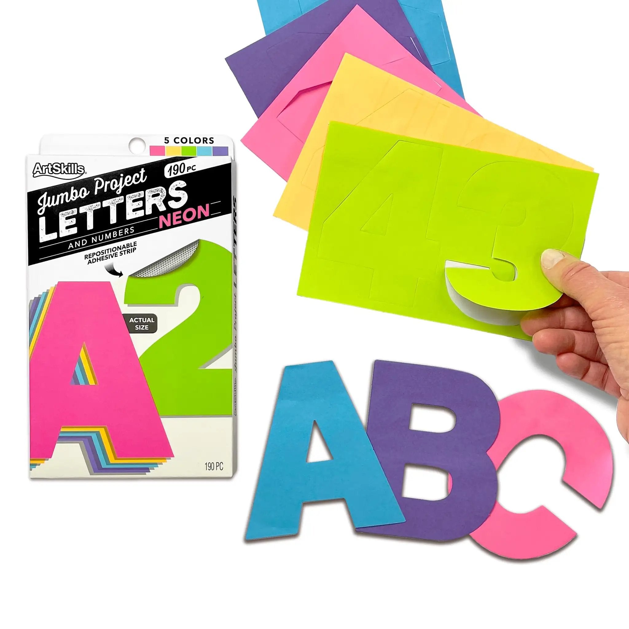 Neon Poster Letters Set 4 Inch 190 Pieces for Signs ✓