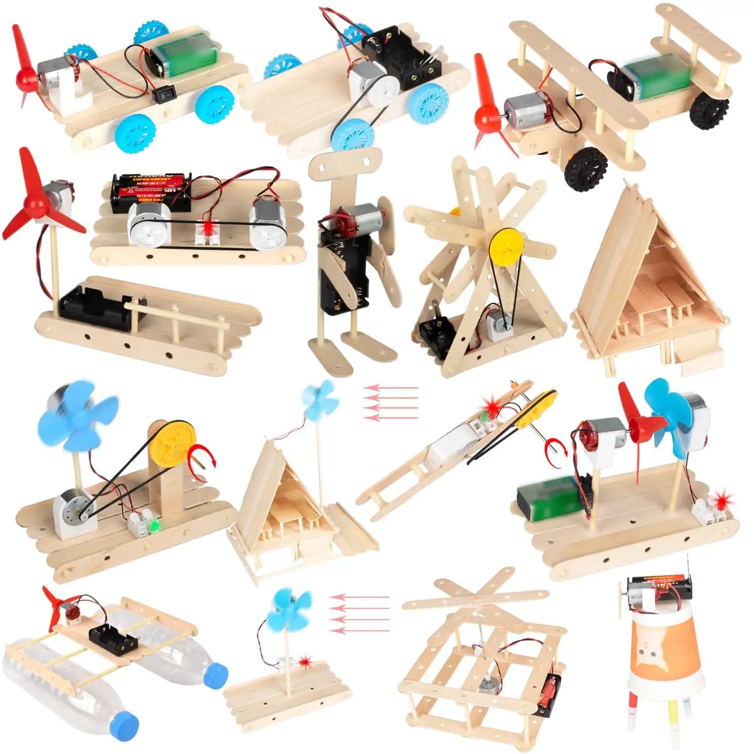465 Piece DC Motor Kit For DIY Projects ✓
