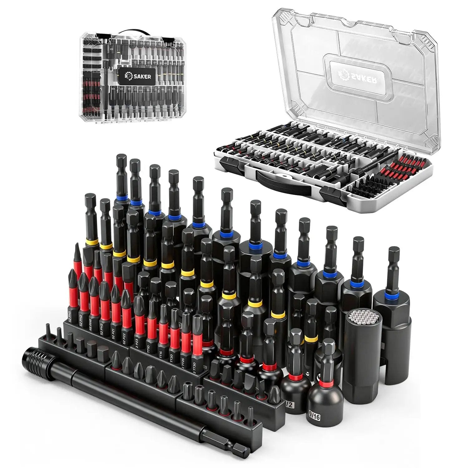 Bicute 8体セット 80 Piece Magnetic Impact Nut Driver Set ✓