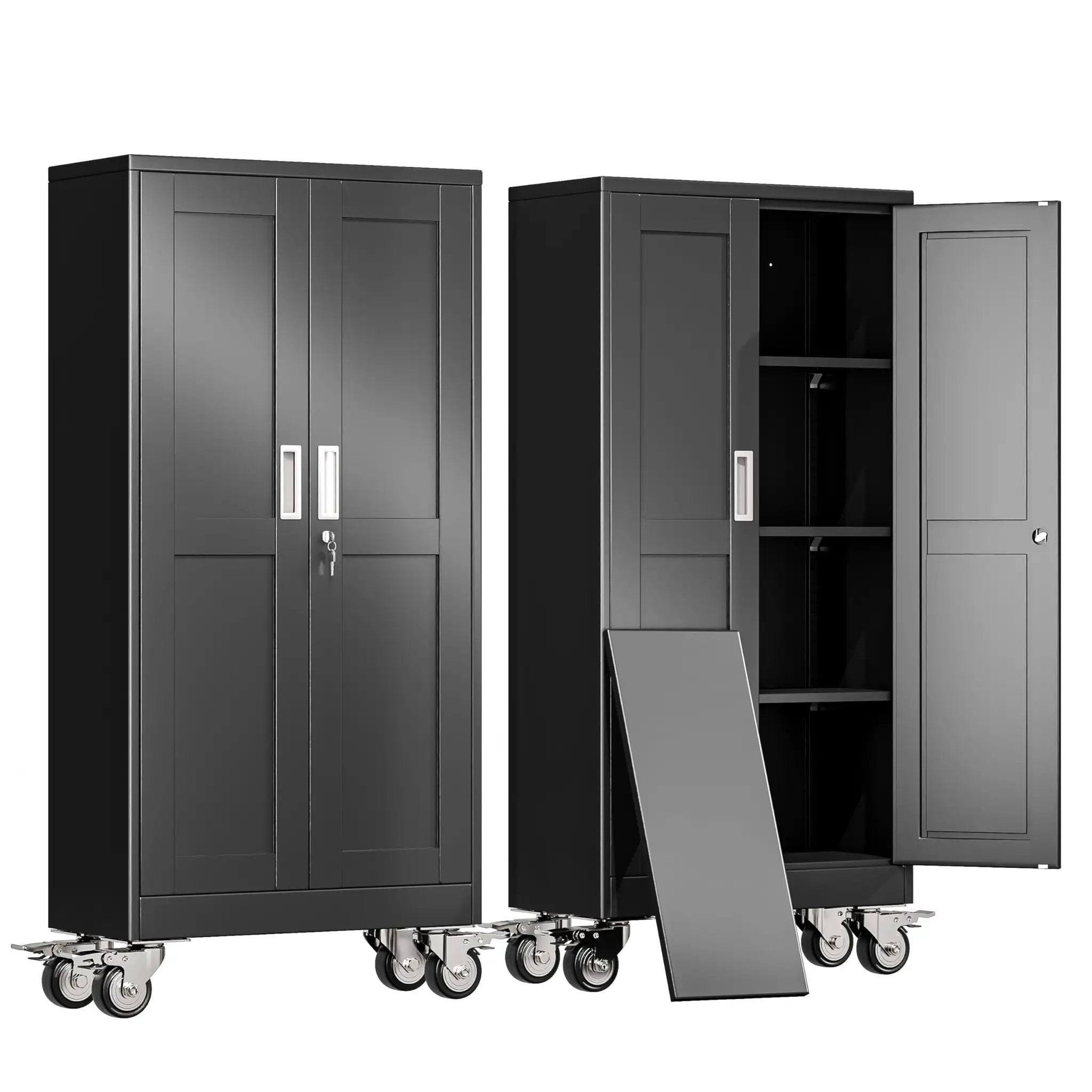 61 Inch Tall Metal Garage Storage Cabinet ✓