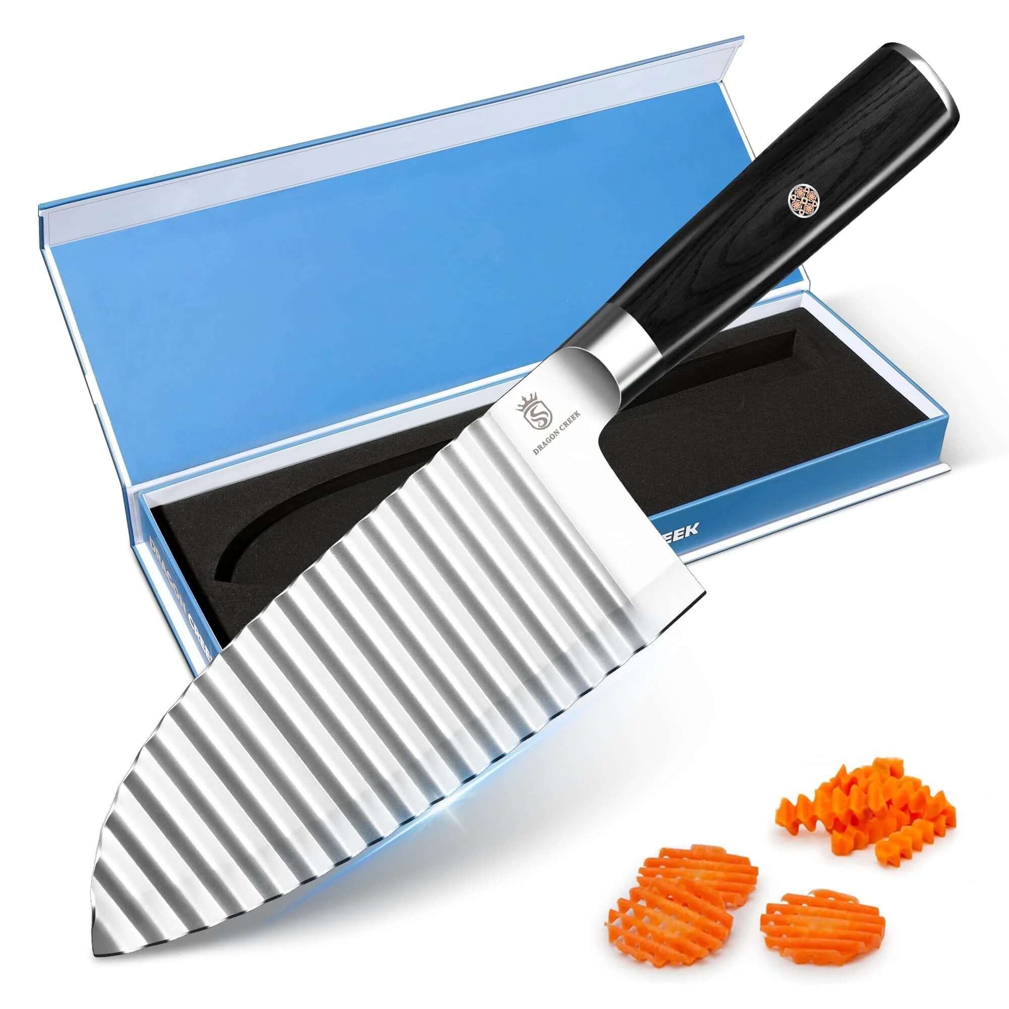 ナイフ　キヨツナ Crinkle Cutter Knife for Veggies & Fruit Slices ✓