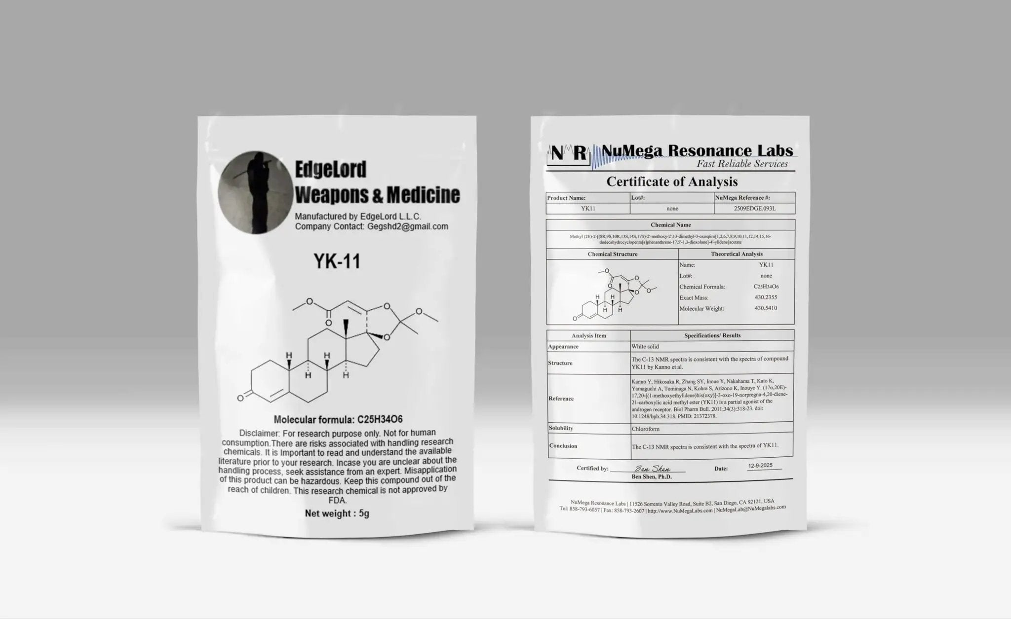 yk.11 YK-11 Research Chemical 5G High Purity 99% Lab Grade ✓