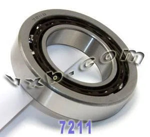 7211B Bearing 55x100x21 Angular Contact - VXB Ball Bearings
