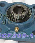 7/8"inch Bore Mounted Bearing UCF-205-14 + Square Flanged Cast Housing - VXB Ball Bearings