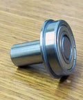 7/8 Inch Flanged Bearing with 3/8 diameter integrated 1 Inch Axle - VXB Ball Bearings
