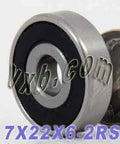 7x22x6 Bearing Sealed Miniature - VXB Ball Bearings