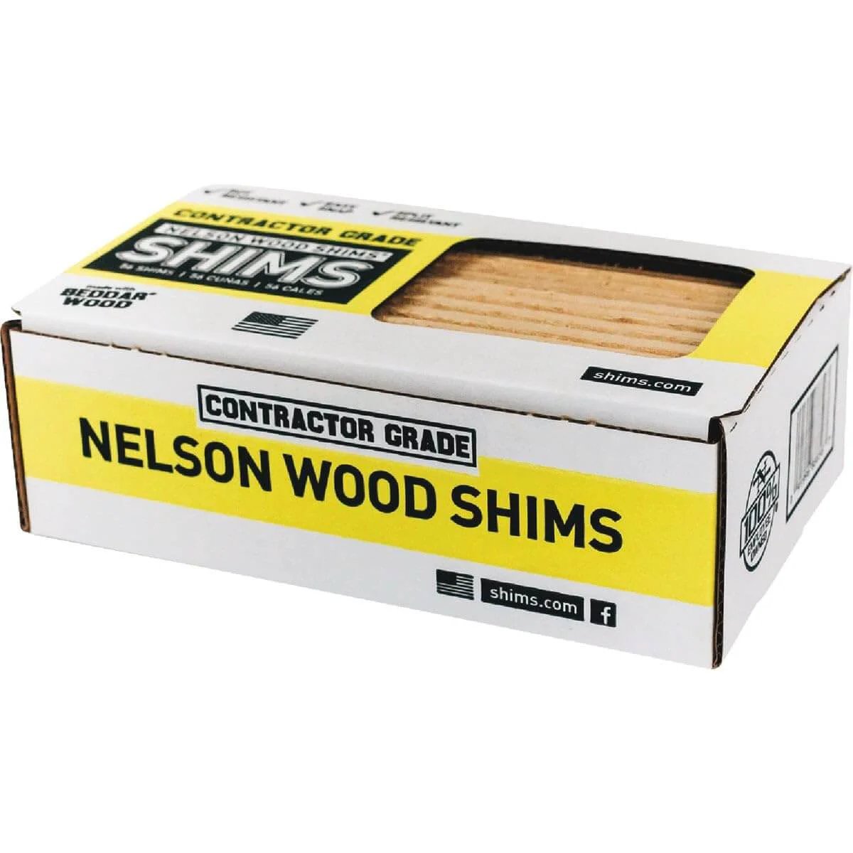 SIDE UP BOX　Shim.Craft NATURE TONES Cedar Wood Shims Bulk Pack - 8