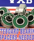 8 Skateboard Extended Bearing with Built-in Spacers - VXB Ball Bearings