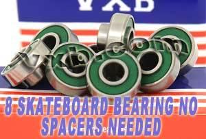 8 Skateboard Extended Bearing with Built-in Spacers - VXB Ball Bearings