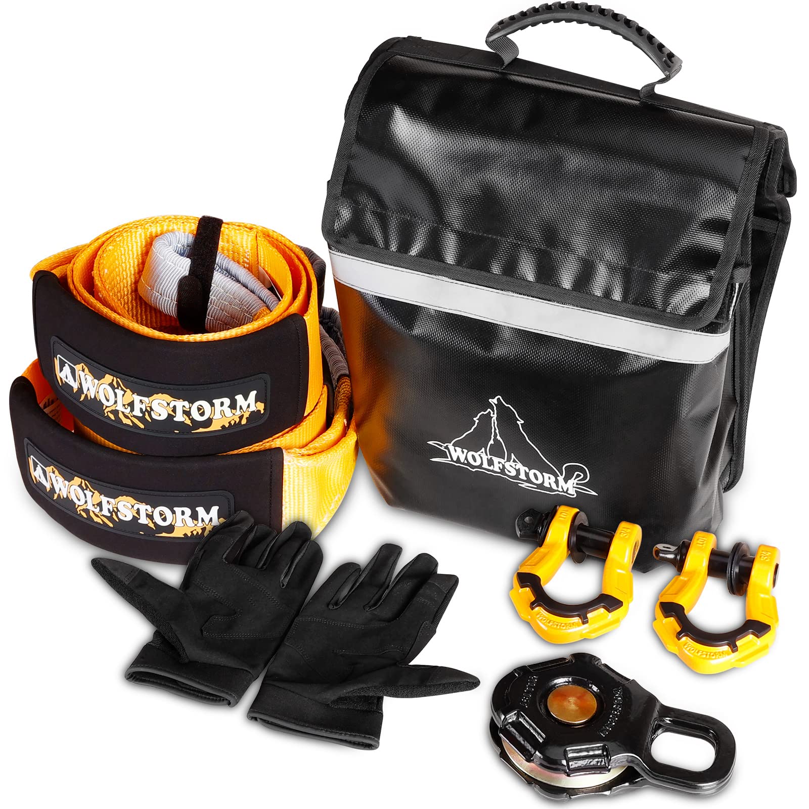Beefy Off Road Winch Kit: 8-Piece, Ultimate Recovery ✓