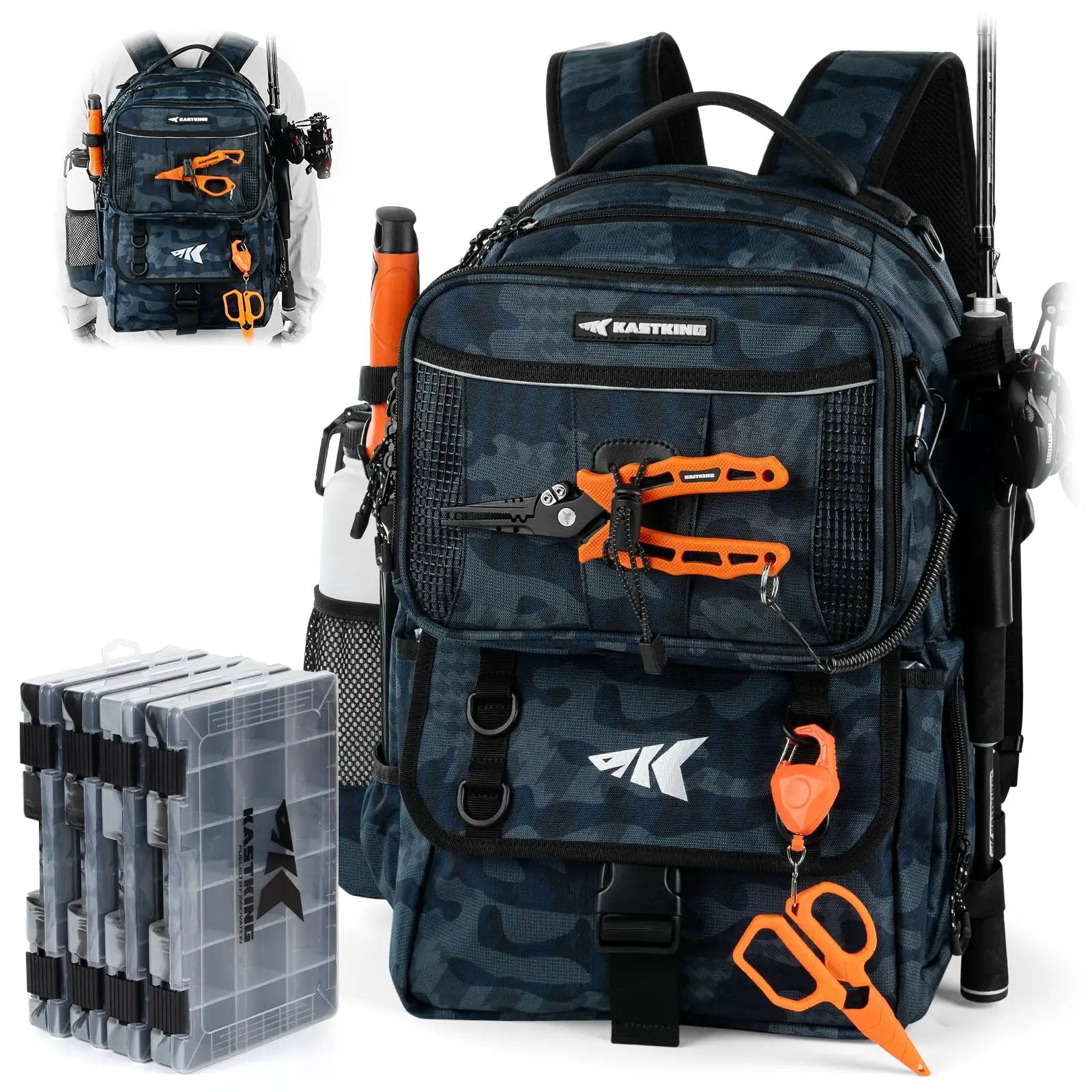 BaitSpace 50L Fishing Tackle Backpack