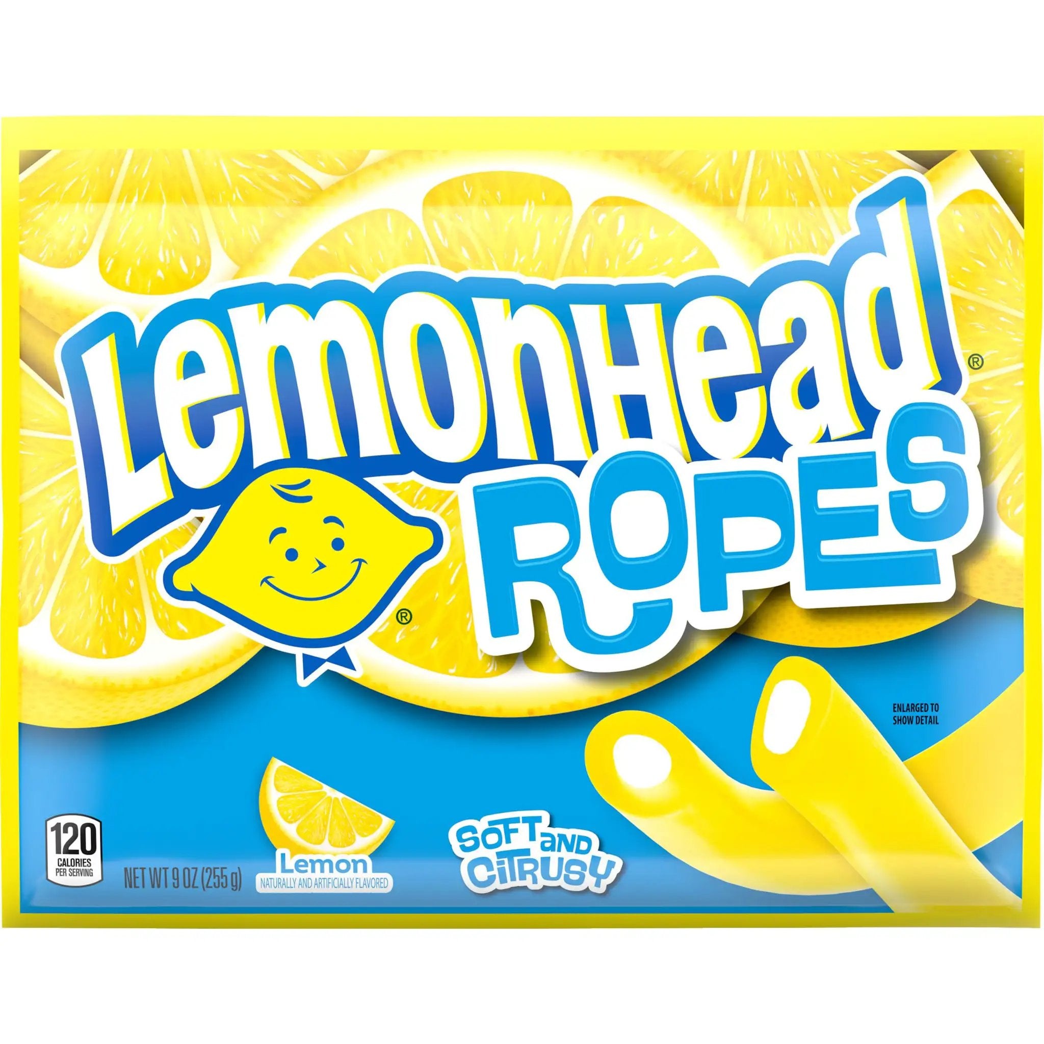 Lemon Candy Ropes Soft And Chewy Treat - 9 oz ✓