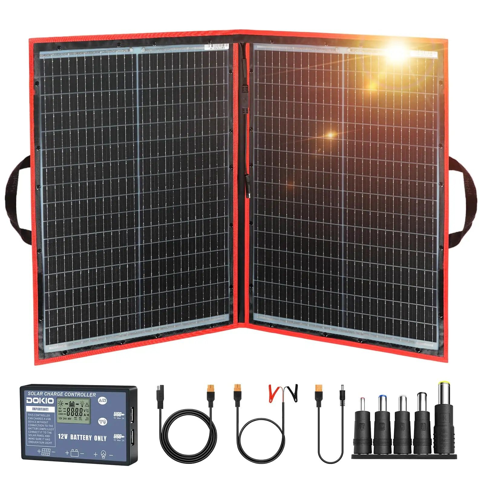100W Portable Solar Panel Kit for RV Tents 🚐✓