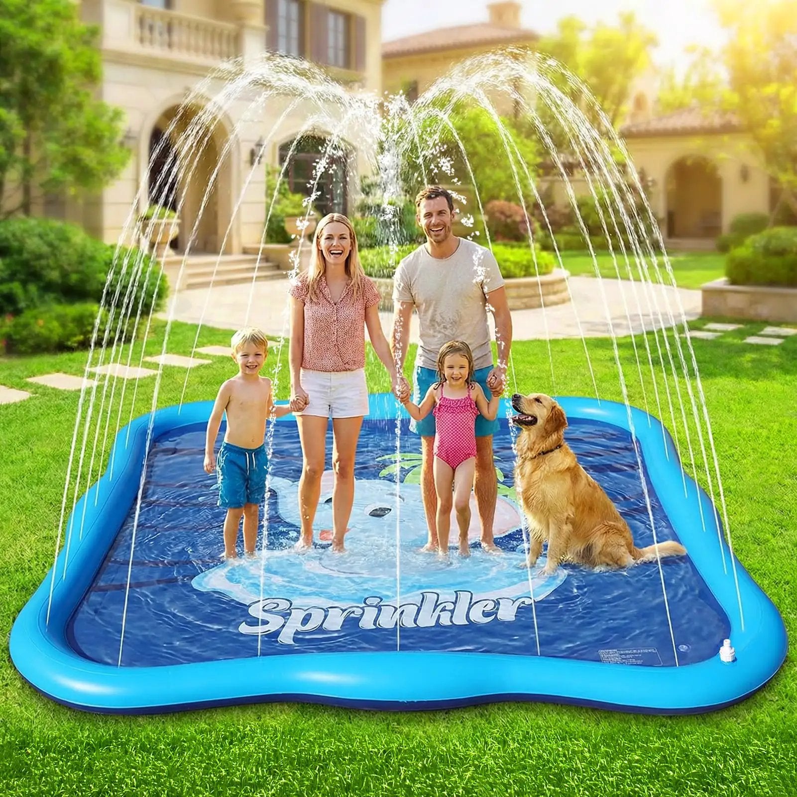 Backyard Splash Pad Sprinkler for Endless Summer Fun ✓