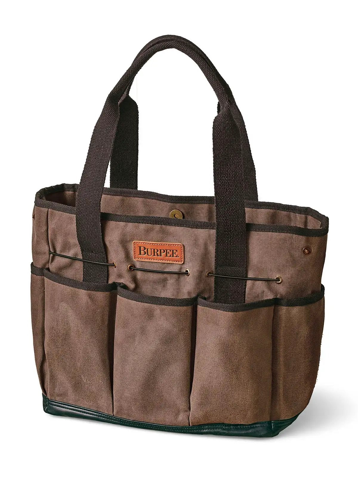 Waxed Canvas Garden Tool Tote With Eight Exterior Pockets ✓