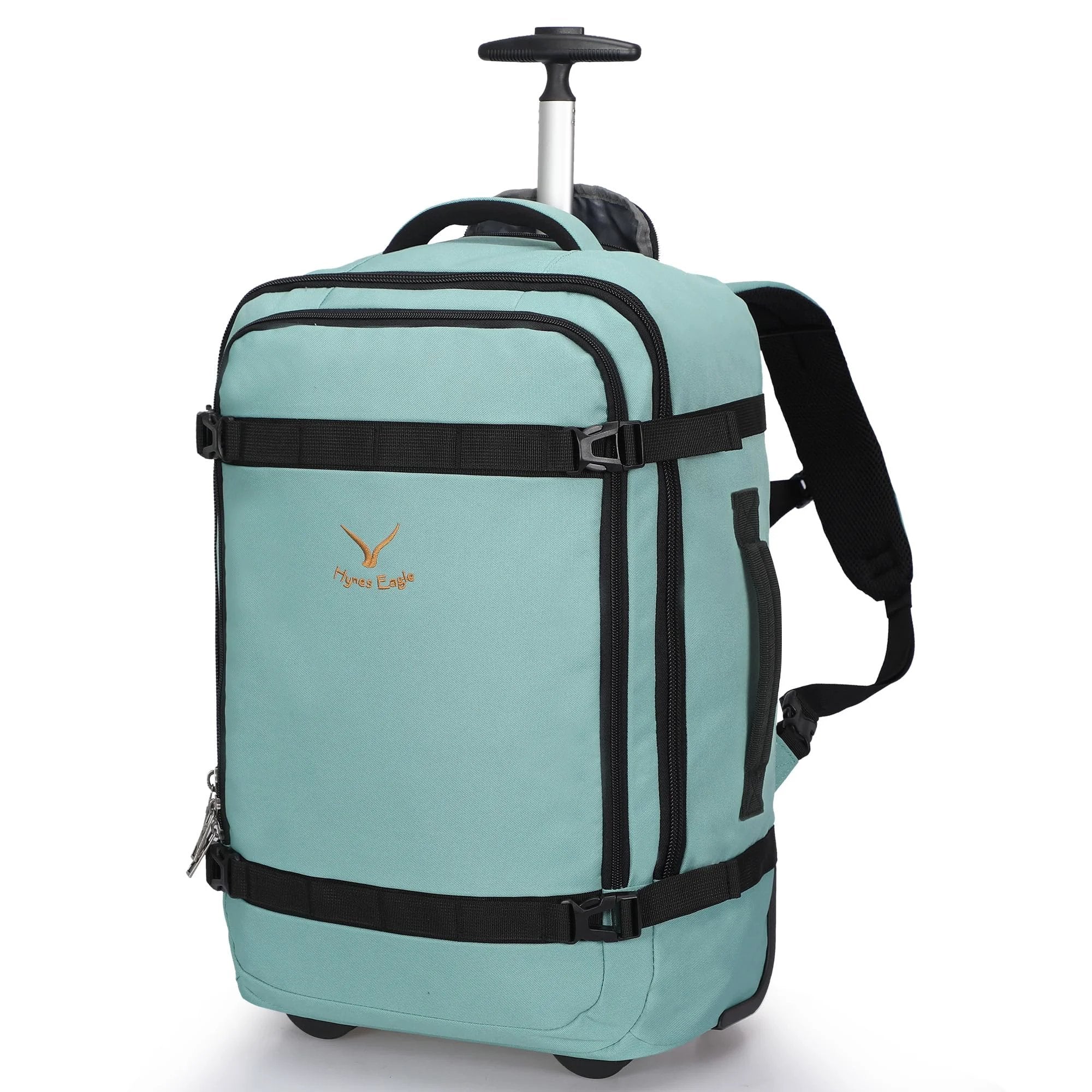 40l backpack with wheels for travel Rolling 42L Carry On Luggage Mint Green prem this versatile travel backpack Adidas 3D Roll Top Please Select One:Flexible Stem - Black