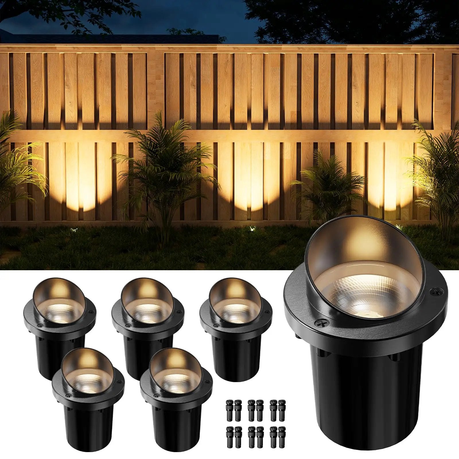 Six Pack Low Voltage Landscape Lights: Glare Shield ✓