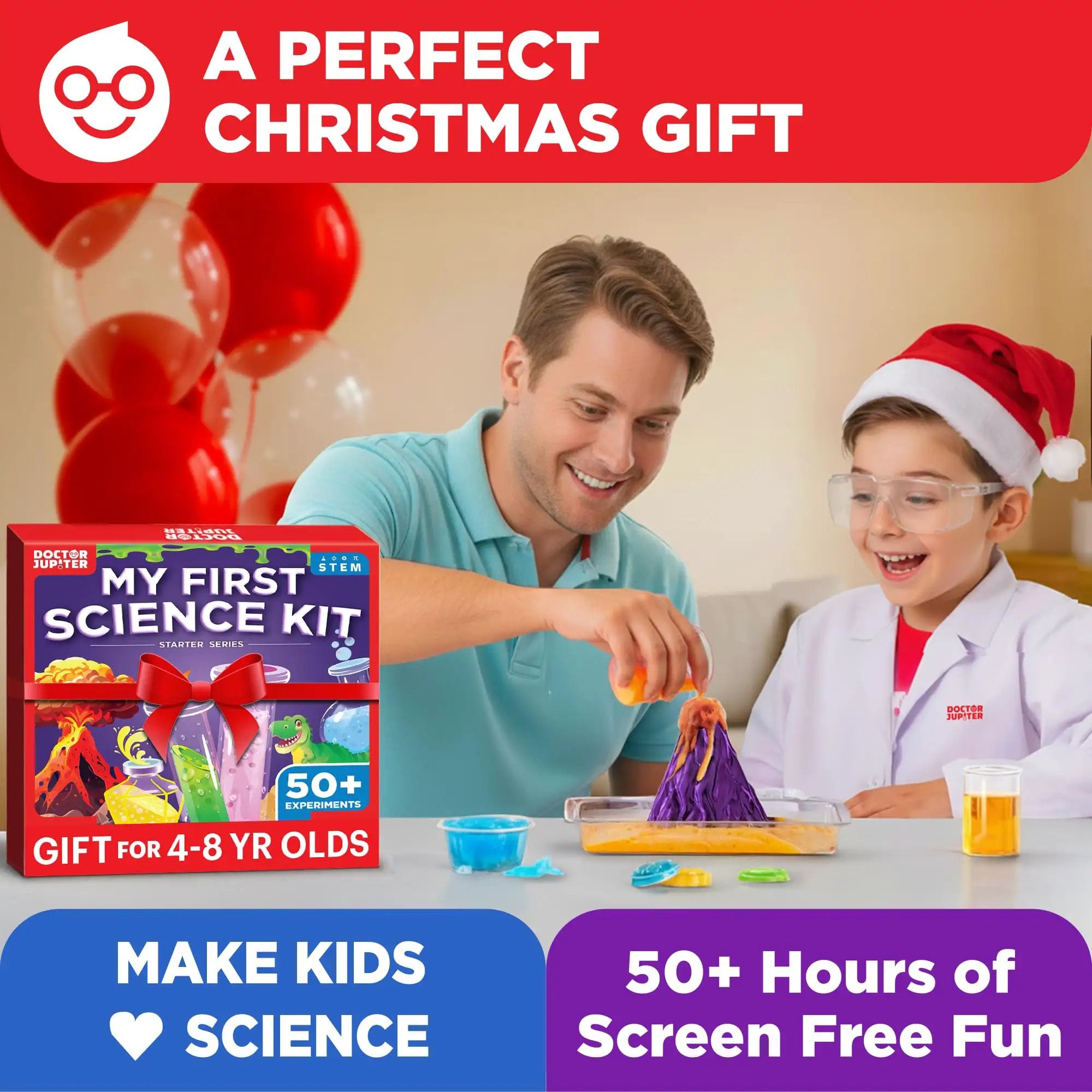Hands On Science Kit for Kids 4-8: 50+ STEM Experiments ✓