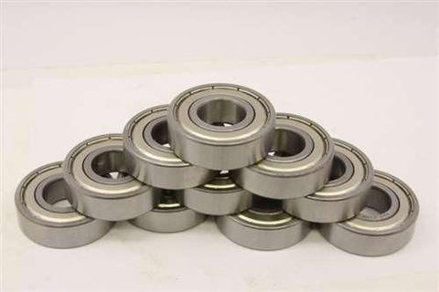 8x16 Stainless Steel 8x16x6 Shielded Miniature Bearings Pack of 10 - VXB Ball Bearings