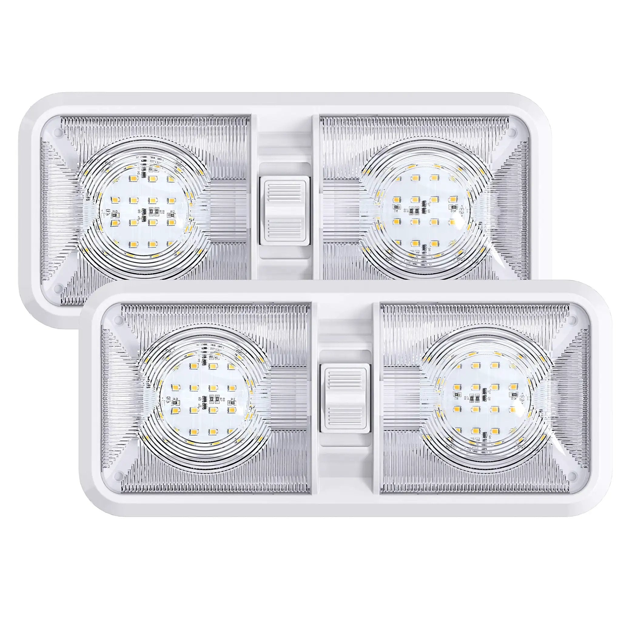 2 Pack RV LED Ceiling Dome Lights✓