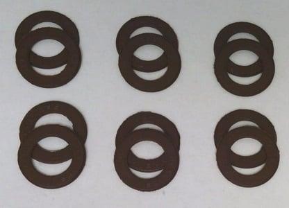 A Pack of 12 Brown seals for 608 Bearings - VXB Ball Bearings