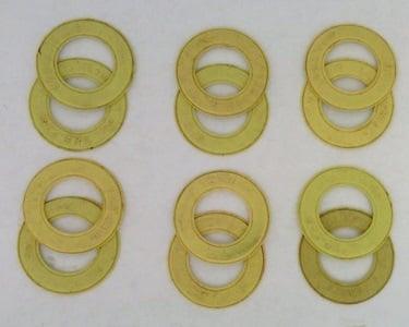 A Pack of 12 Yellow seals for 608 Bearings - VXB Ball Bearings