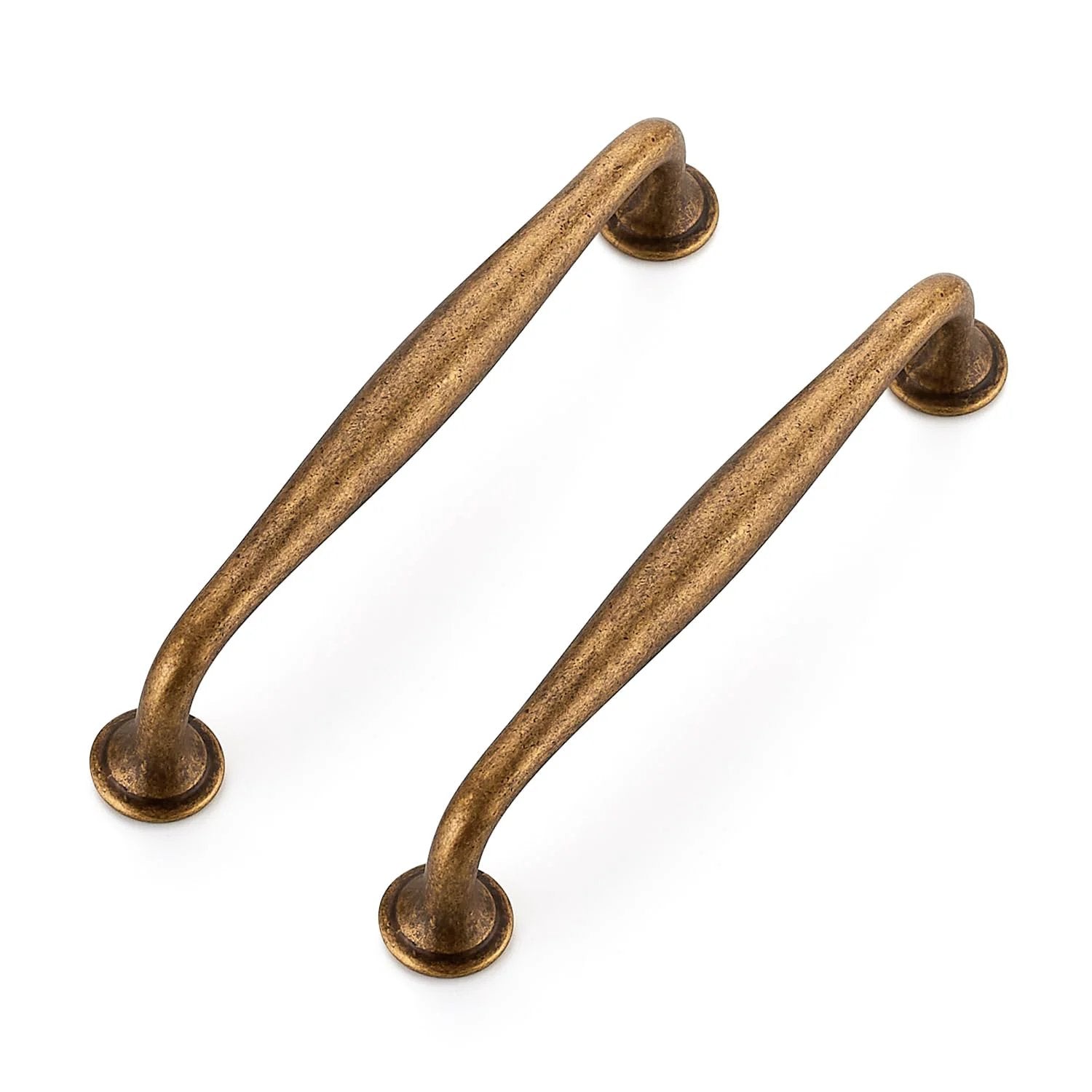 2.5 inch dresser drawer pulls Antique Brass Cabinet Pulls 5-Pack for Easy Install
