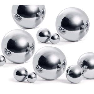 Christmas Tree Decoration 100mm Stainless Steel Mirror Shiny Ball - VXB Ball Bearings