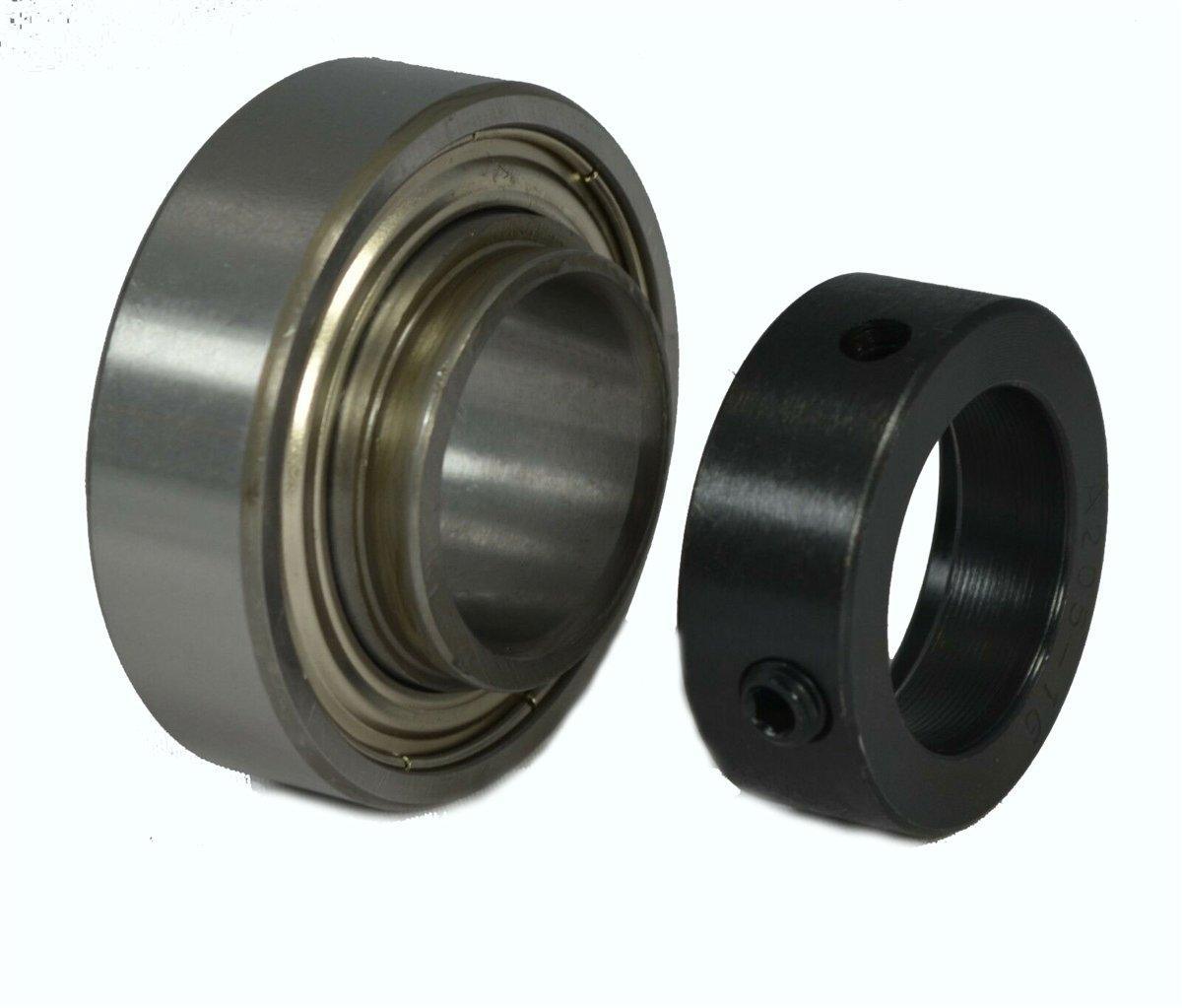CSA205 25mm Bore Cylindrical Insert Bearing w/Locking Collar VXB Ball Bearings