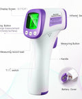 Digital Medical Infrared Thermometer 3-Color LCD, Baby Kids & Adult Fever Alarm - VXB Ball Bearings