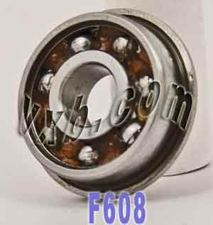 F608 Flanged Bearing 8x22x7 Open Miniature - VXB Ball Bearings