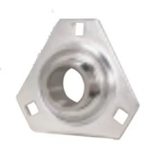 FHSPFTZ201-12mm Flange 3 Bolt Triangle 12mm Bearing - VXB Ball Bearings