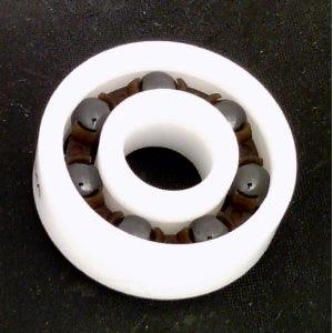 Fidget Hand Spinner Full Ceramic 608 Bearing: Si3N4 Balls, Nylon Cage 8x22x7 - VXB Ball Bearings