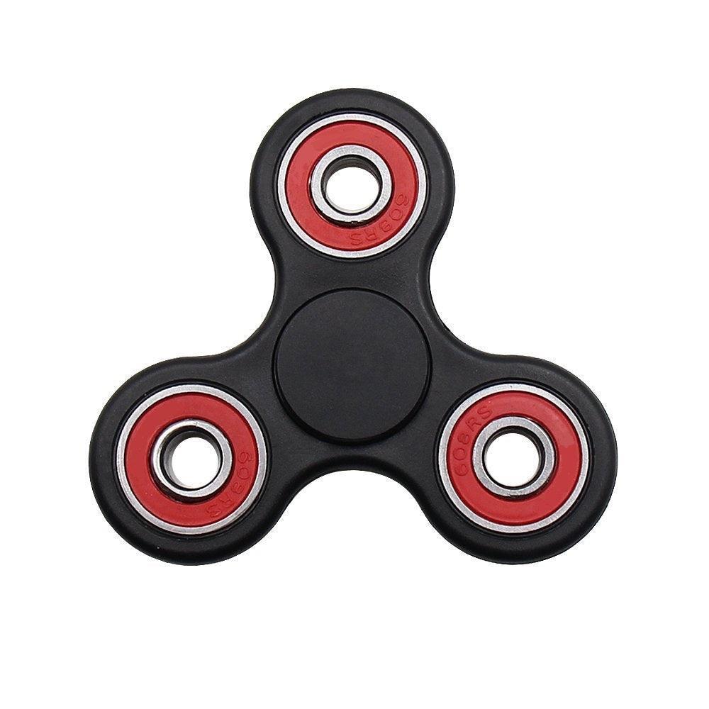 Fidget Hand Spinner Toy with Center Ceramic Bearing, 3 outer red Bearings  42Q – VXB Ball Bearings