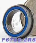 Flanged Thin Slim Sealed Bearing F6700-2RS 10x15x4 - VXB Ball Bearings