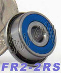 FR2-2RS Flanged Sealed Bearing 1/8x3/8x5/32 inch Bearings - VXB Ball Bearings