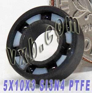 Full Ceramic Silicon Nitride Bearing 5x10x3 Miniature - VXB Ball Bearings