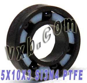 Full Ceramic Silicon Nitride Bearing 5x10x3 Miniature - VXB Ball Bearings