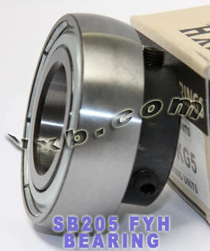 FYH Bearing 25mm Bore SB205 Axle Insert Ball Mounted Bearings - VXB Ball Bearings