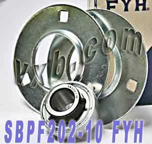 FYH SBPF202-10 5/8 Stamped round 3 Bolts Flanged Mounted Bearings - VXB Ball Bearings