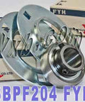 FYH SBPF204 20mm Stamped round 3 Bolts Flanged Mounted Bearings - VXB Ball Bearings