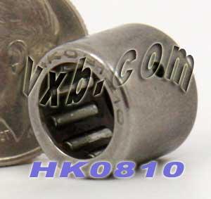HK0810 Shell Type Needle Roller Bearings 8x12x10mm - VXB Ball Bearings