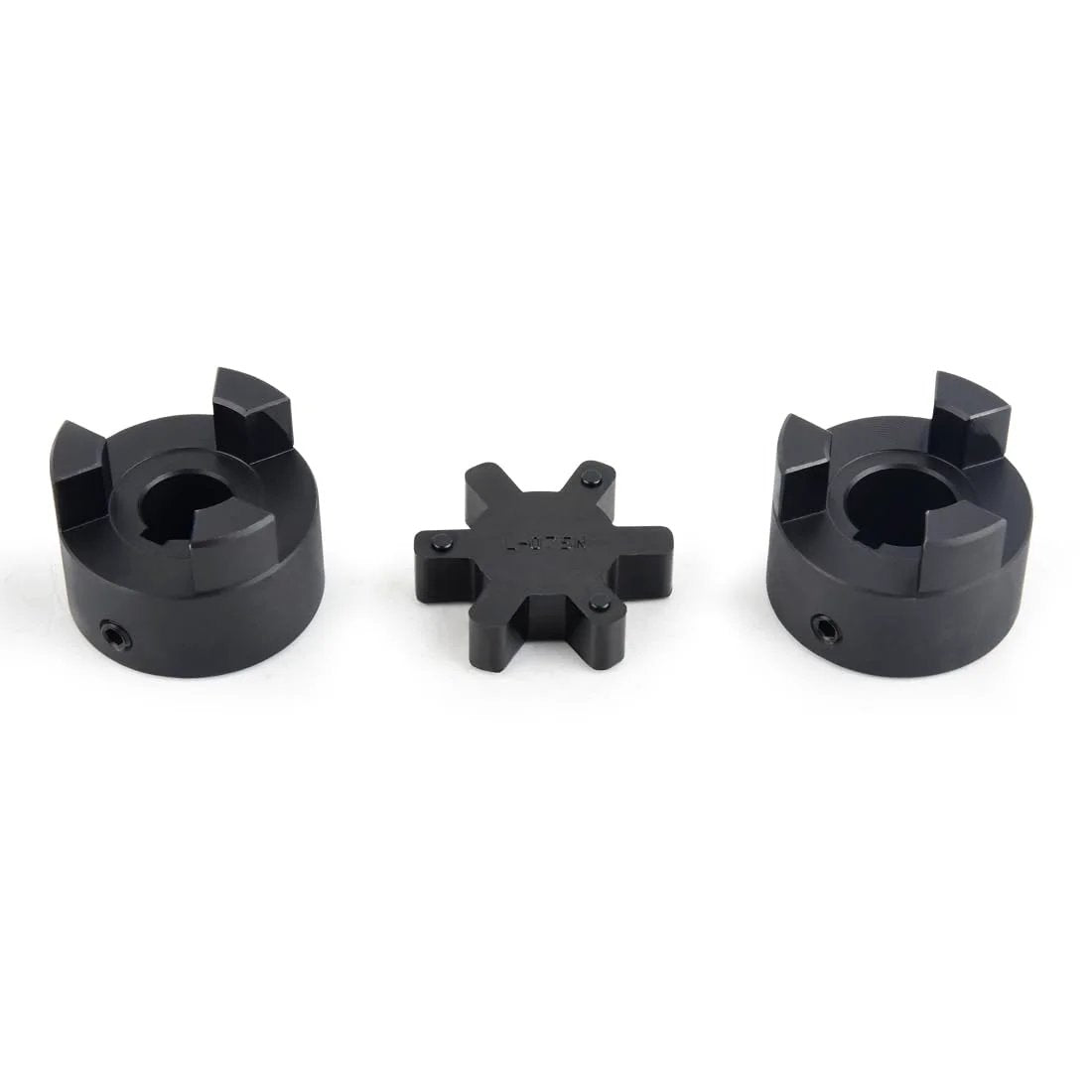 L095 3-Piece L-Jaw Coupling Set Buna N Rubber Spider ✓