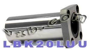 LBK20LUU 20mm Long Square Flanged Bushing Linear Motion LMK20LUU - VXB Ball Bearings