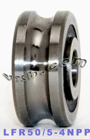 LFR50/5-4NPP 5mm ID x 4mm U Groove Track Roller Bearing Track Bearings - VXB Ball Bearings